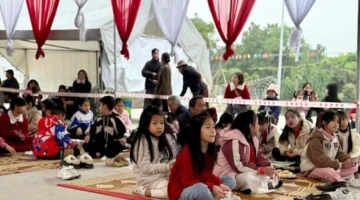 مهرجان نام فو.. تقاليد كعكة الأرز الأخضر تجمع مئات الزوار لنشر المعرفة بالزراعة